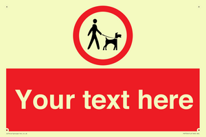 Custom Road regulatory dogs on leads